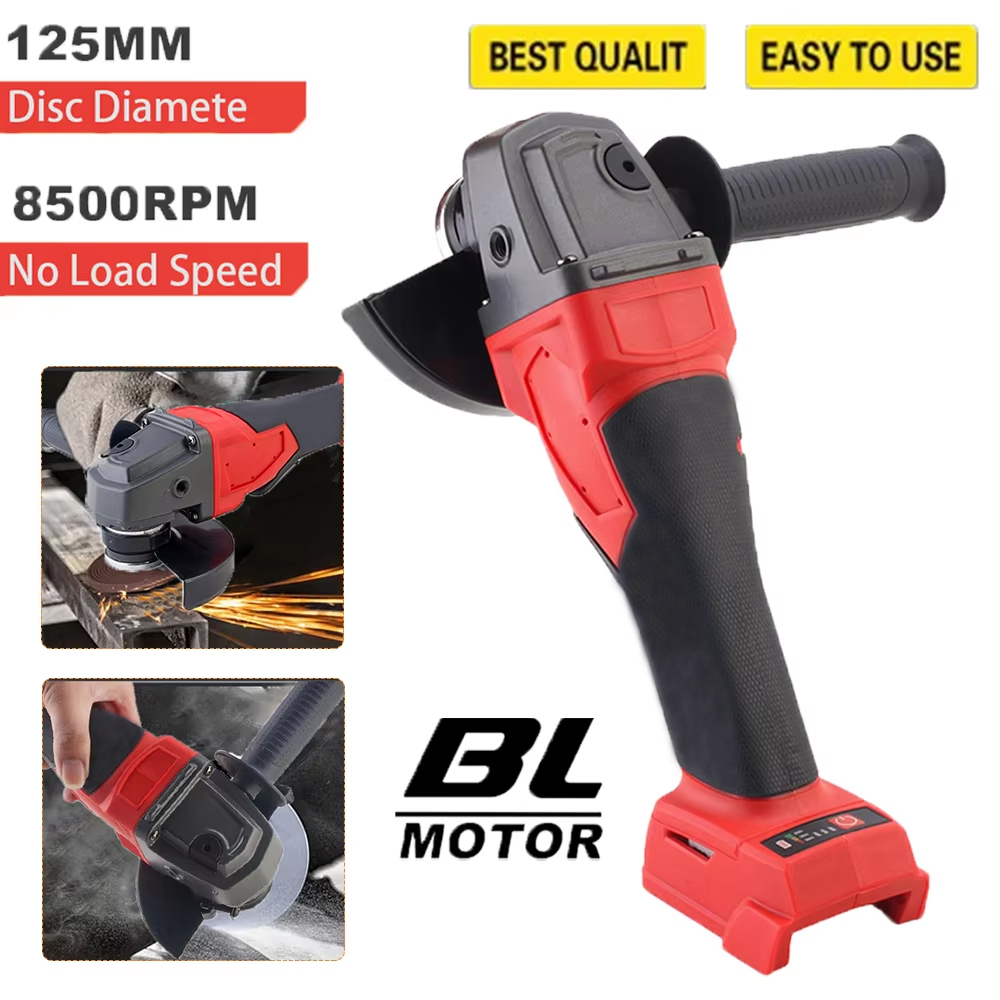 Brushless Angle Grinder Battery Powered - Smerigliatrice Angolare Elettrica 125mm a 3
