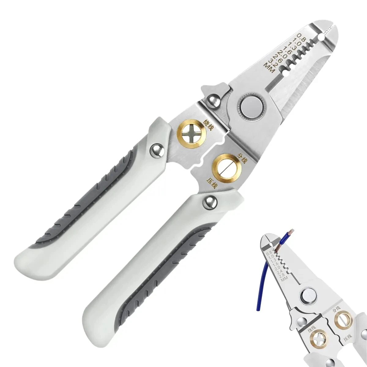 Automatic Wire Stripper Cutter - 6 in 1 spelafili speciale pinze