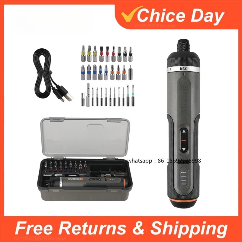 Electric Screwdriver Rechargeable Usb - Set di 30 Utensili Elettrici WX242,
