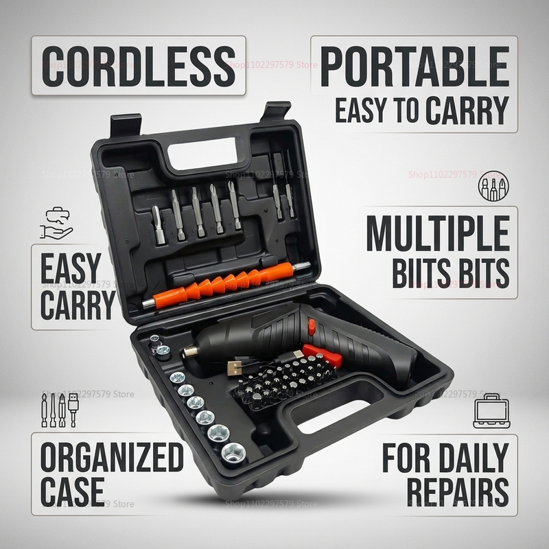 Set di 47 Pezzi Cacciavite Ele - Electric Screwdriver Rechargeable Usb recensione e prezzo