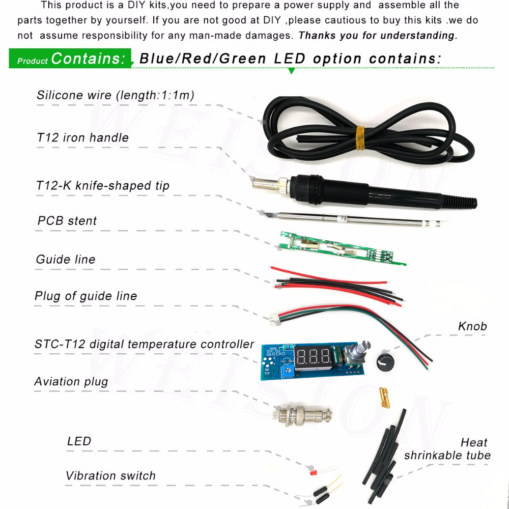 STC-T12 saldatore kit fai da t - Digital Soldering Station T12 recensione e prezzo