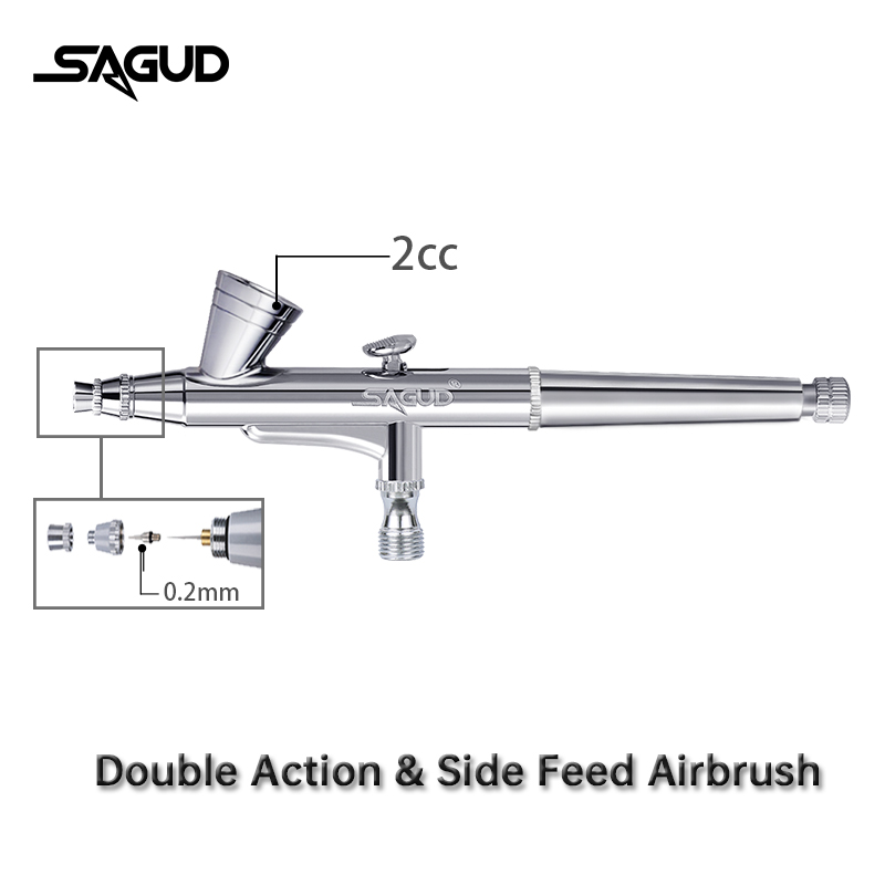 SAGUD Aerografo Modello SD-135 - Airbrush Kit With Mini Compressor recensione e prezzo