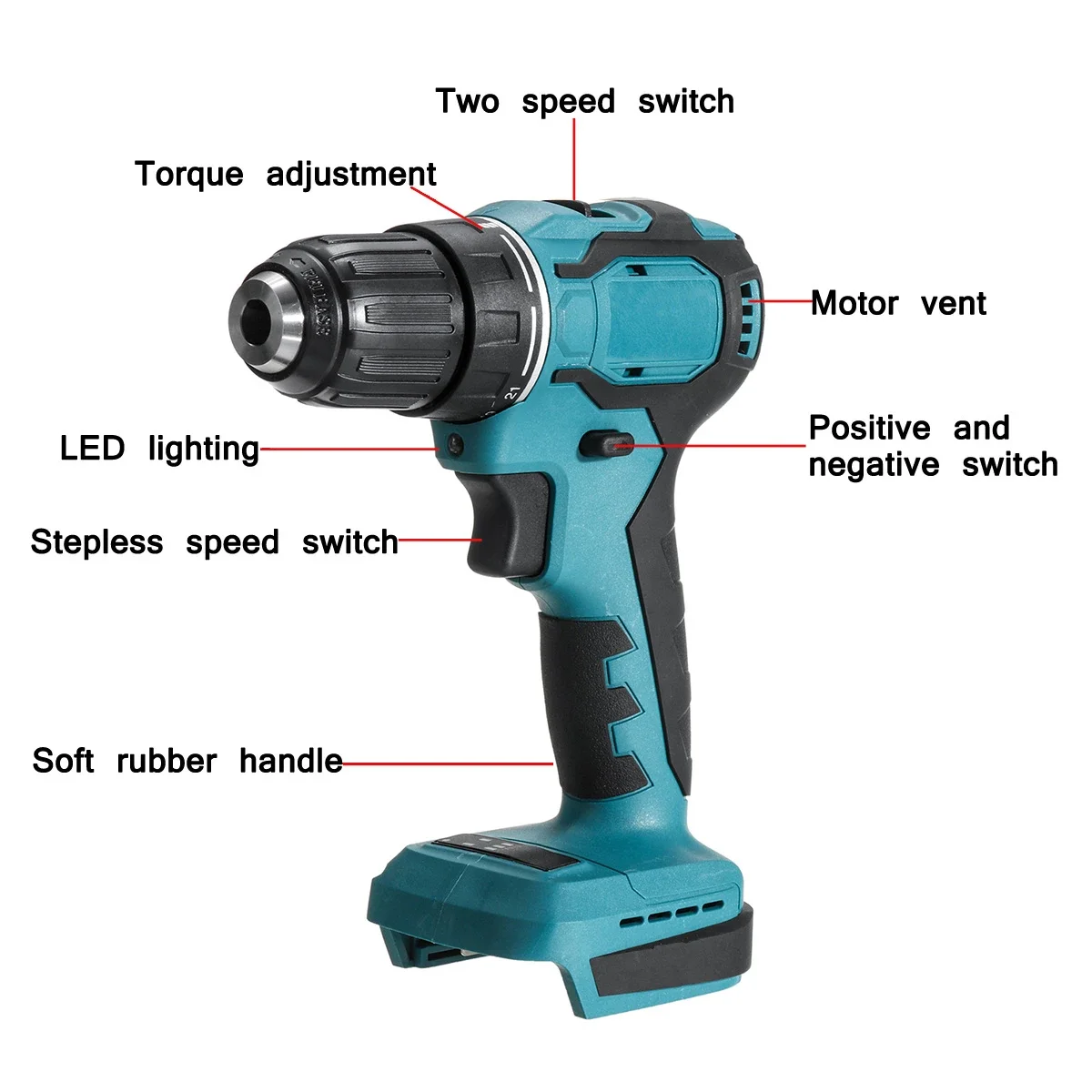 Trapano elettrico 18V 90N.m Co - Brushless Cordless Electric Drill 18V recensione e prezzo